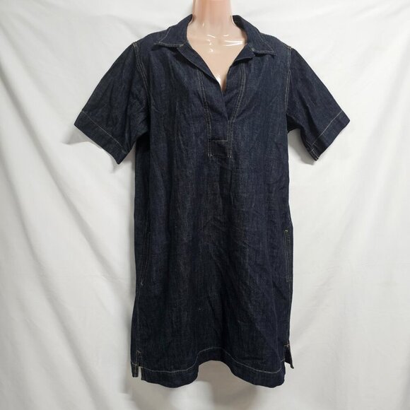 Ralph Lauren Casual Blue Denim Shirt Dress Women Size PL Cotton - Picture 7 of 13
